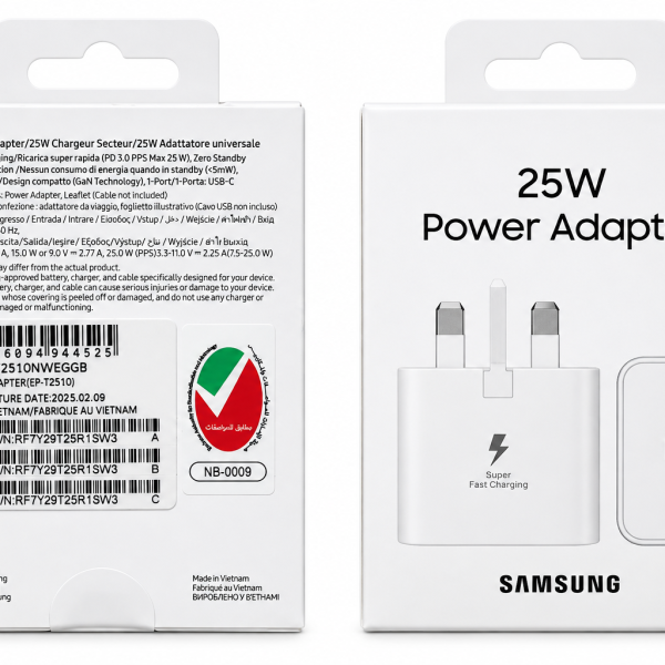 آداپتور 25وات اصلی سامسونگEP-T2510NWEGCBسه پین