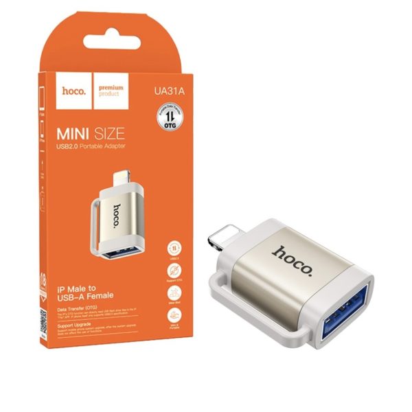 جک تبدیل لایتنینگ به USB هوکو مدل UA31A