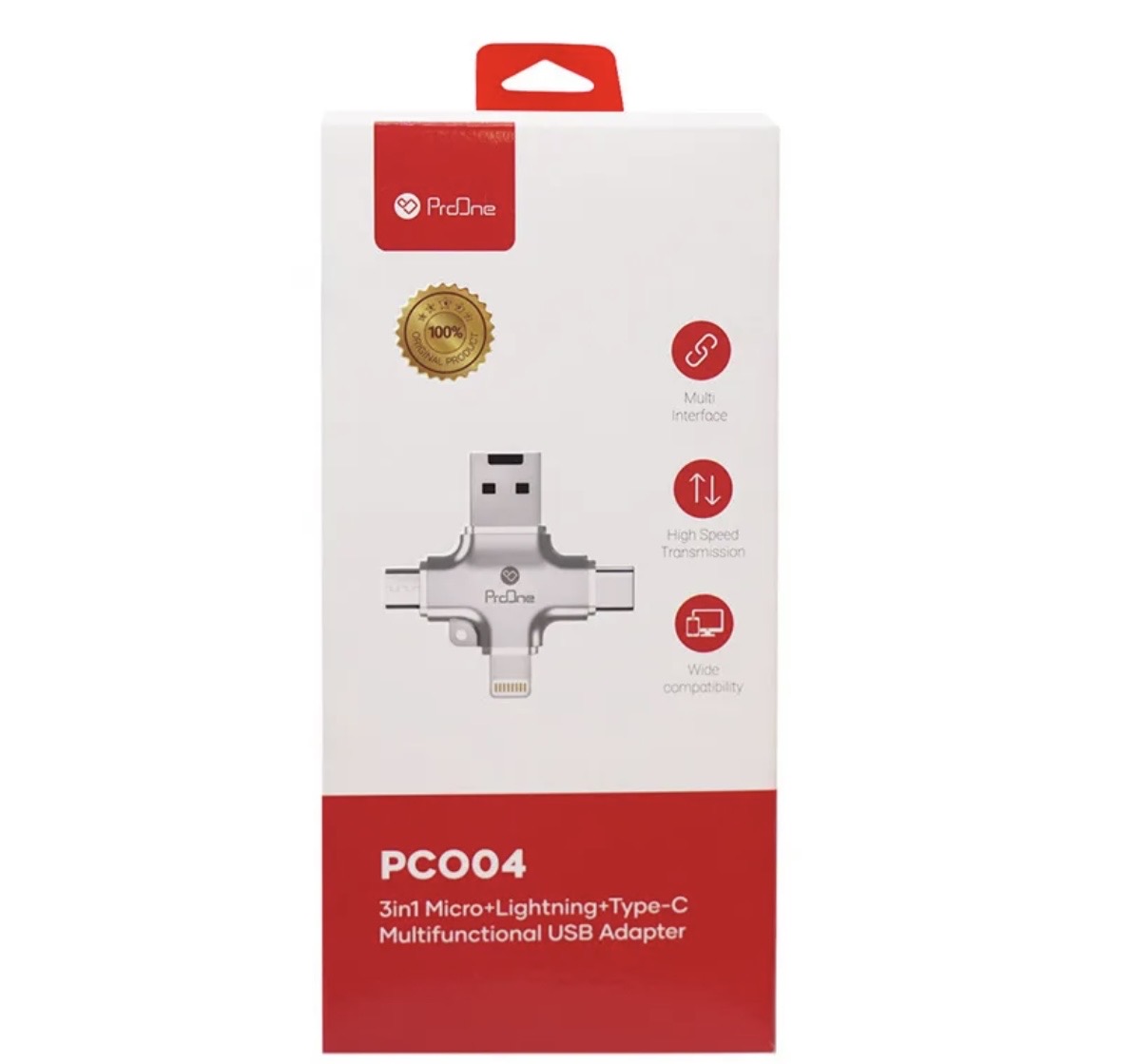 مبدل و کارتخوان (Micro SD) 1 در 3 پرووان مدل PCO04 - تصویر 3
